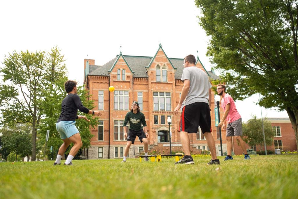 spike ball in front of main